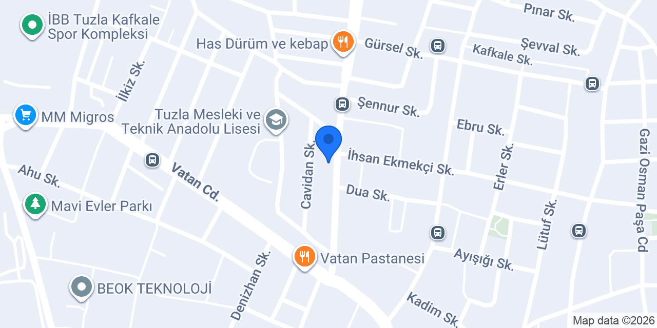 Başak Fırın konumu