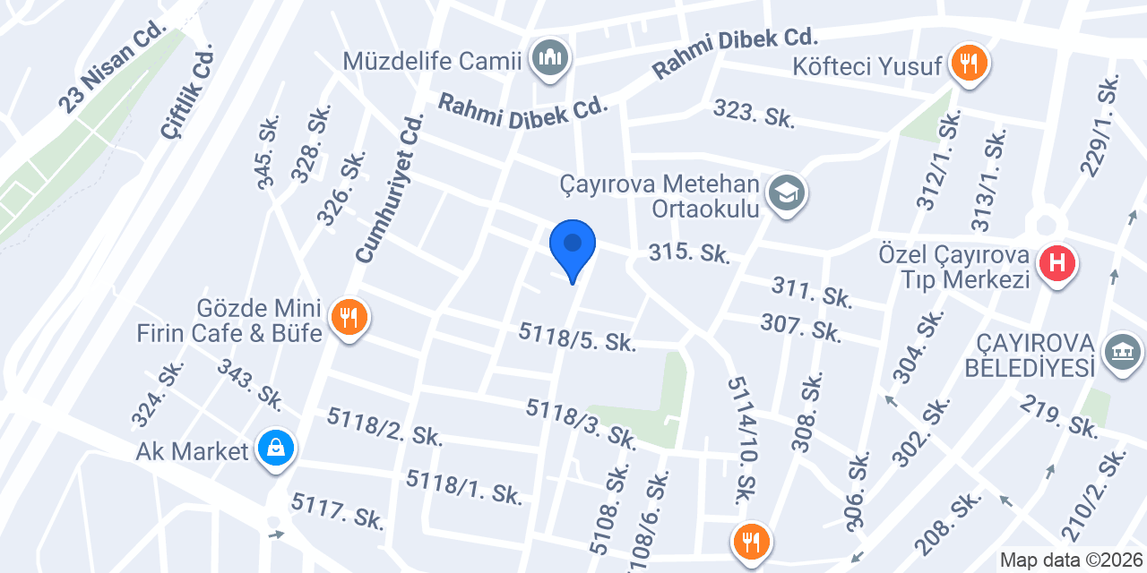 Salon Maviş konumu