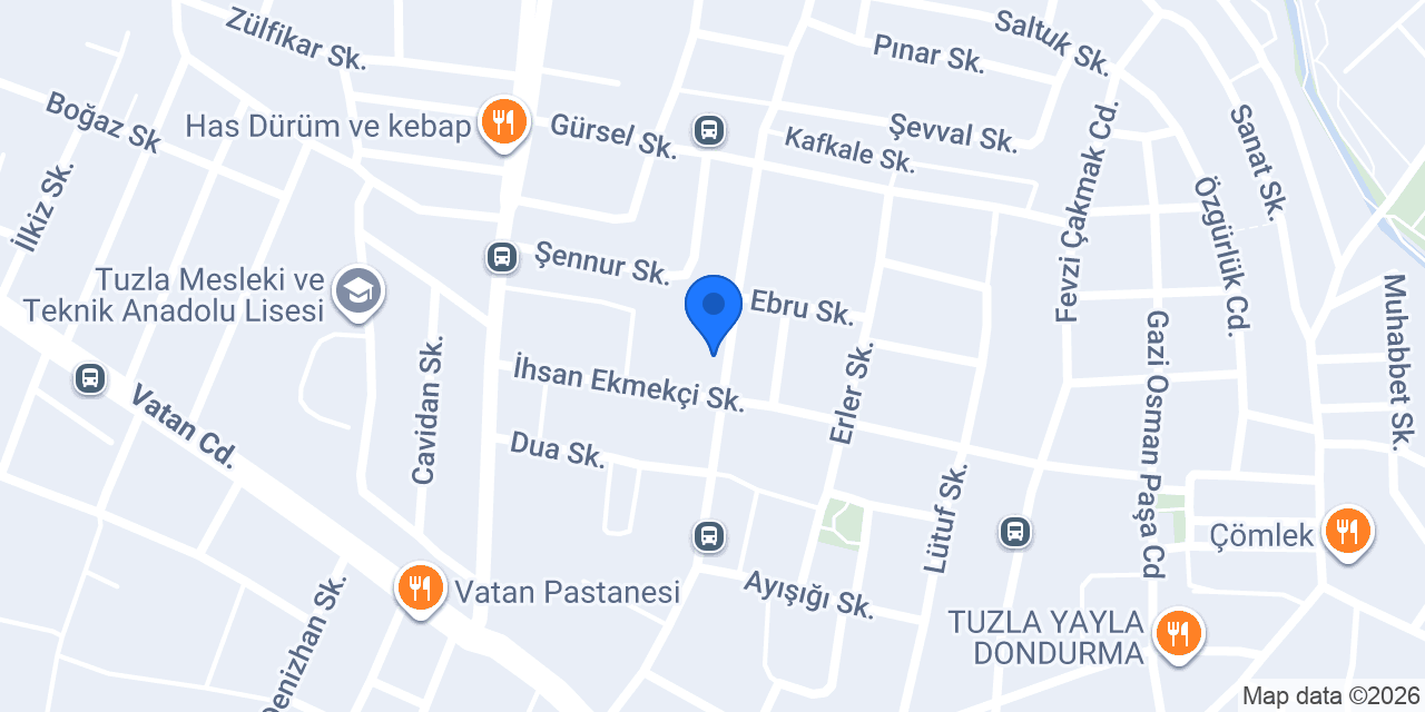 Ergün Döşeme konumu