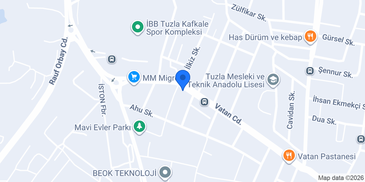 Maraş Dondurma İzzet Usta Tuzla konumu