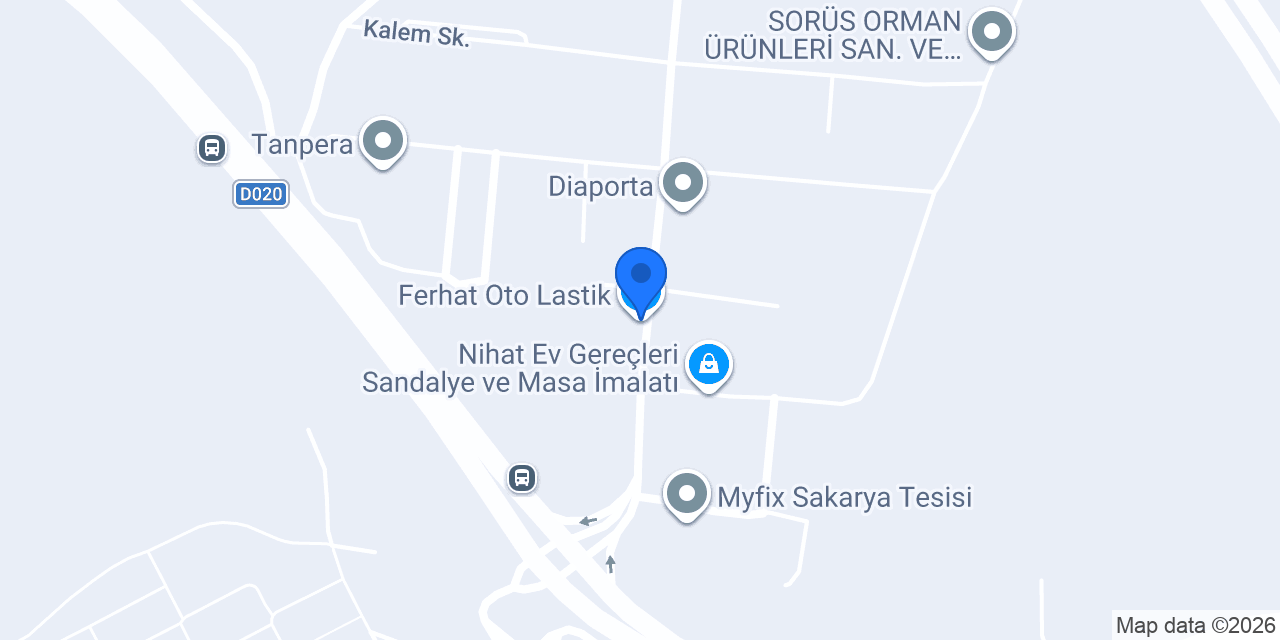 Ferhat Oto Lastik konumu