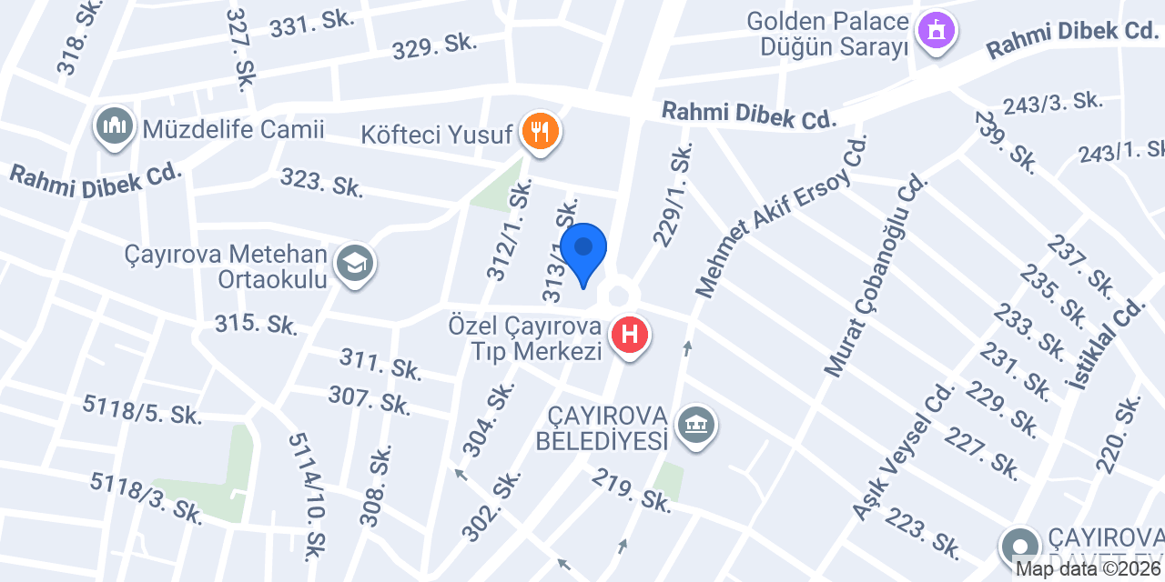 Domino's Pizza Çayırova konumu