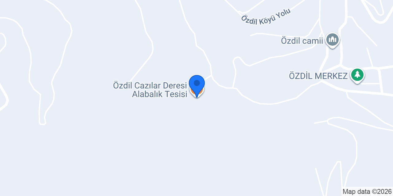 Özdil Cazılar Deresi Alabalık Tesisi konumu