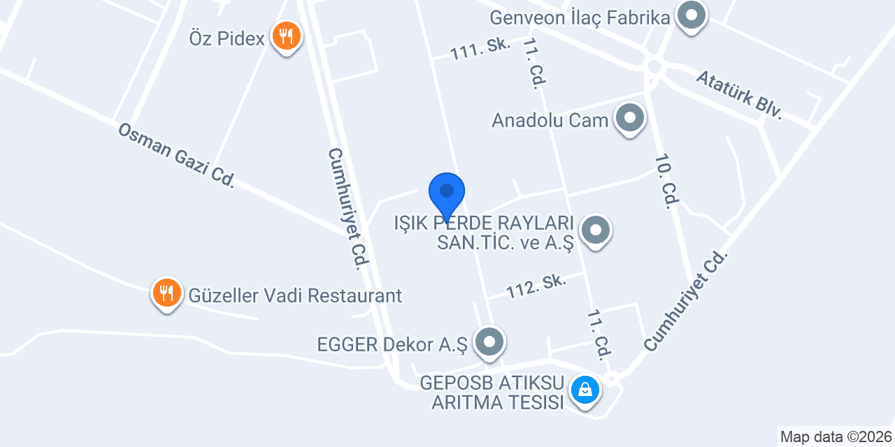 Egger Orman Ürünleri konumu