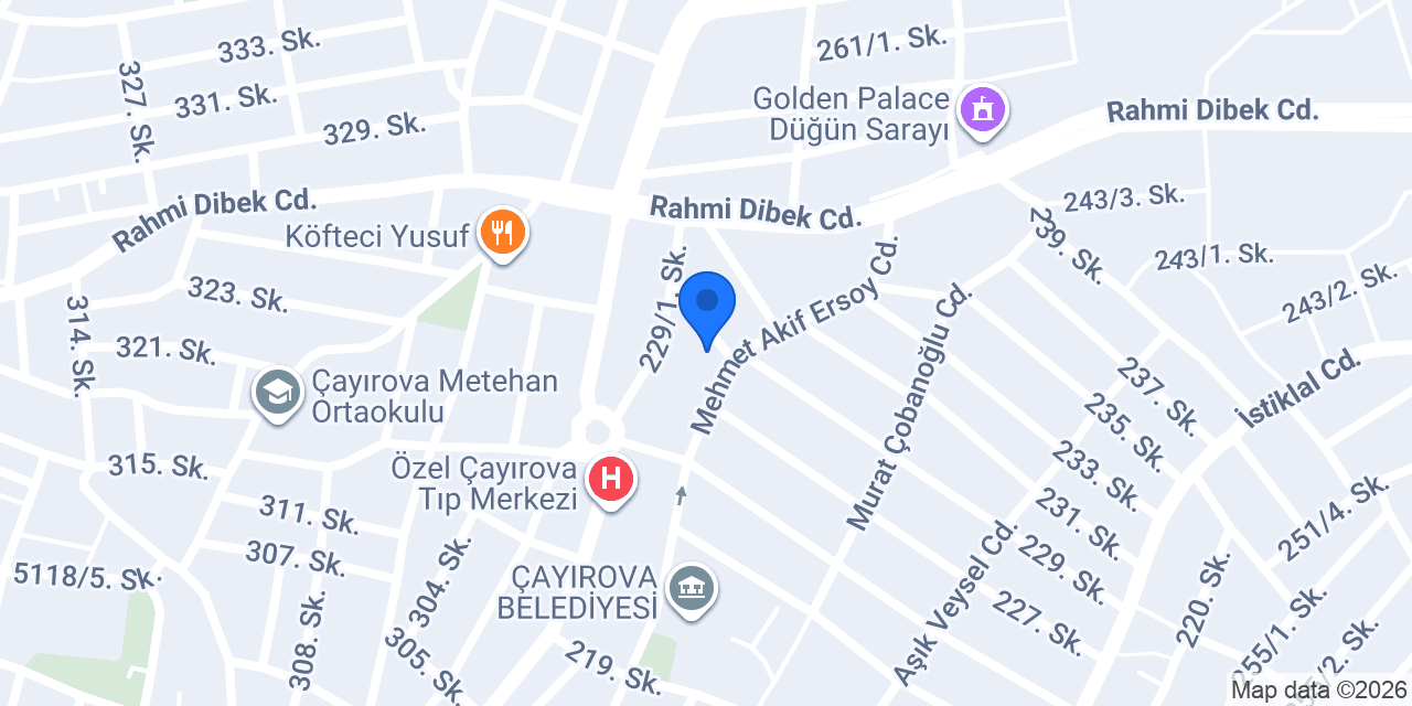 Özgür Ayın İnşaat ve Emlak konumu