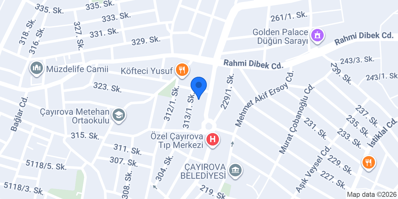 Pizza Storm Çayırova konumu