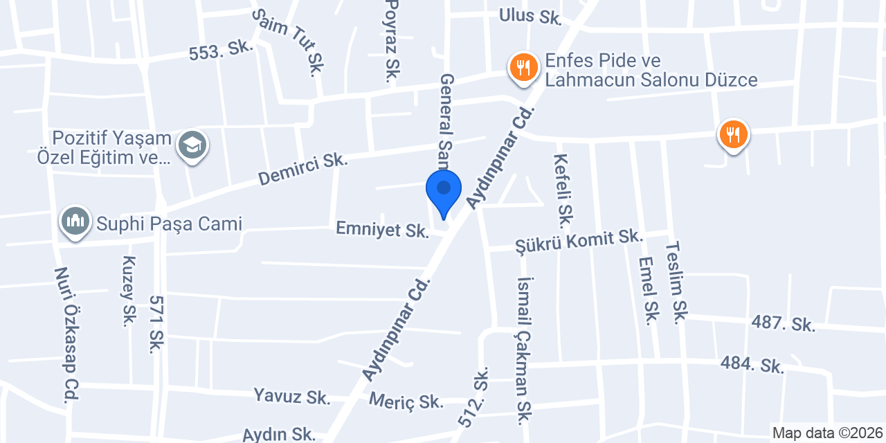 Düzce pos rulo konumu