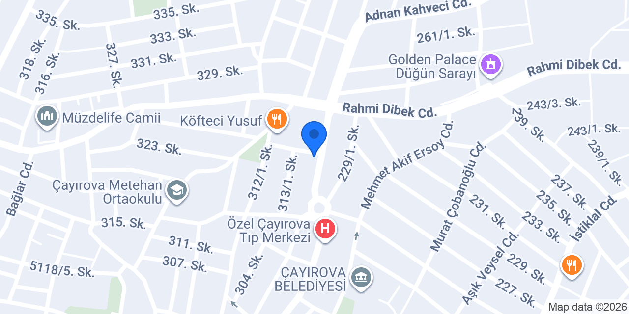Mert Erkek Kuaförü konumu