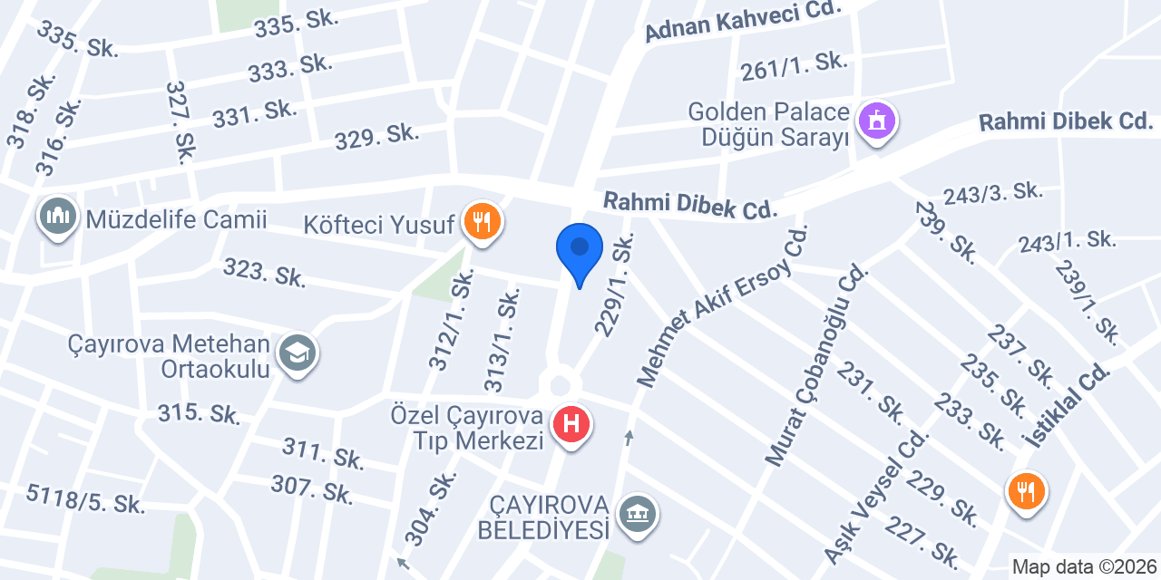 Dülgeroğlu Eczanesi konumu