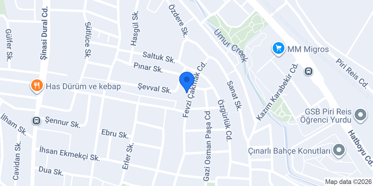 Öz Uzmanlar Kebap konumu