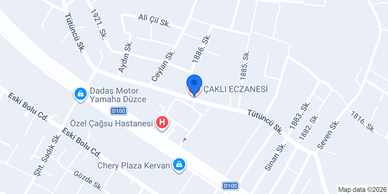 ÇAKLI ECZANESİ konumu