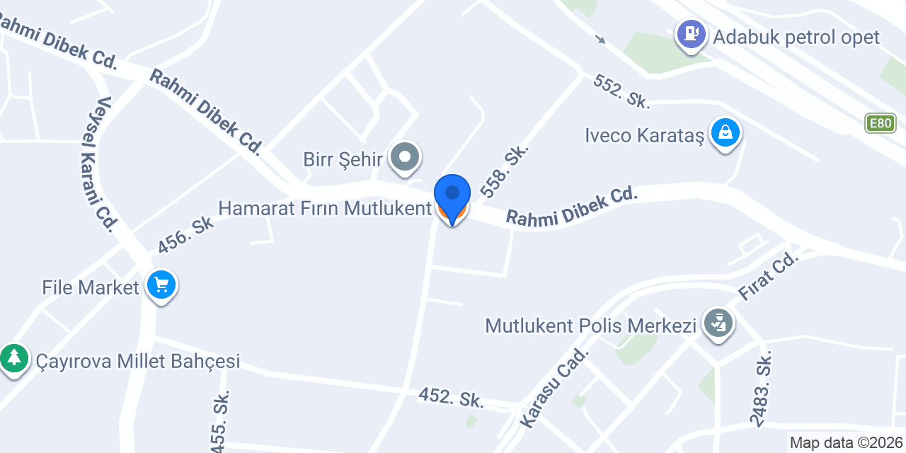 Hamarat Fırın konumu