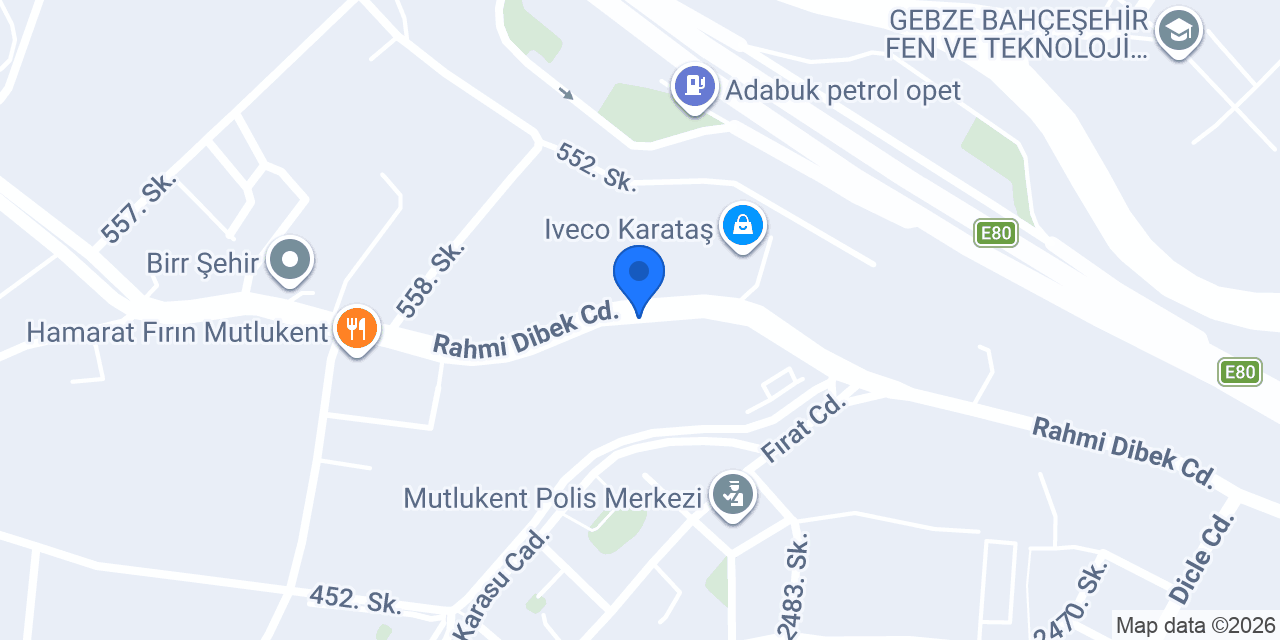 Sütçü konumu
