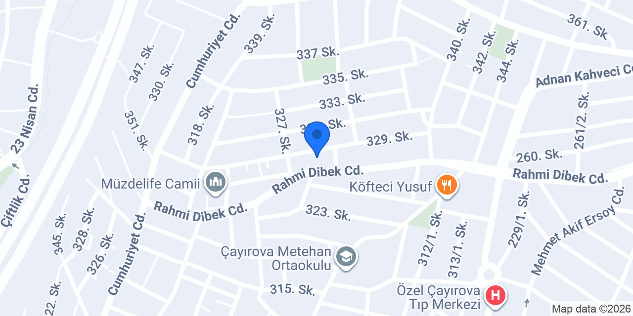 Yılmaz Cam Balkon konumu