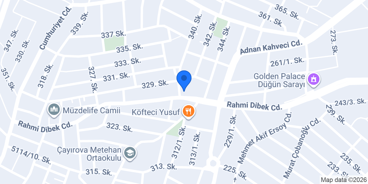Çayırova Toptan konumu