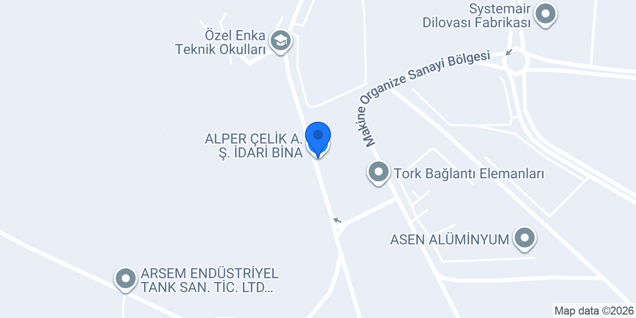 ALPER ÇELİK A.Ş. İDARİ BİNA konumu