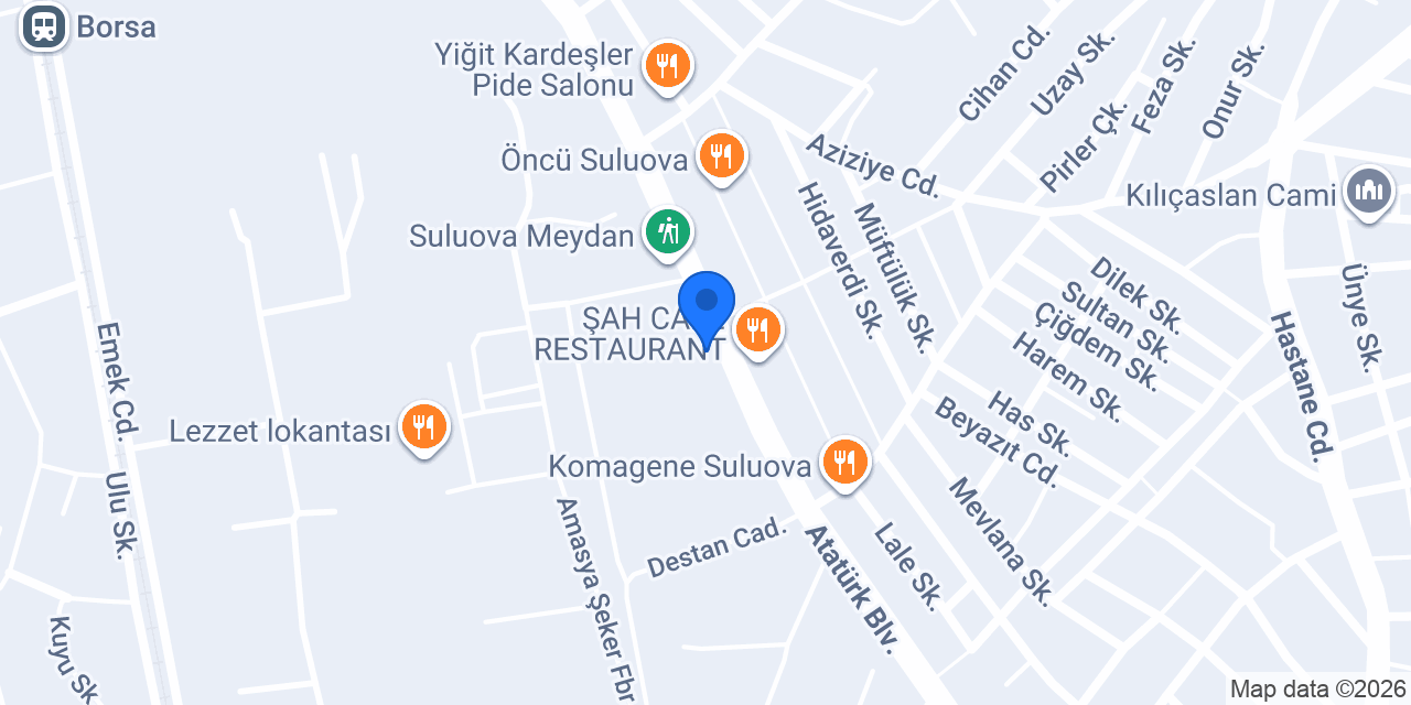 Amasya Şeker Fabrikasi konumu