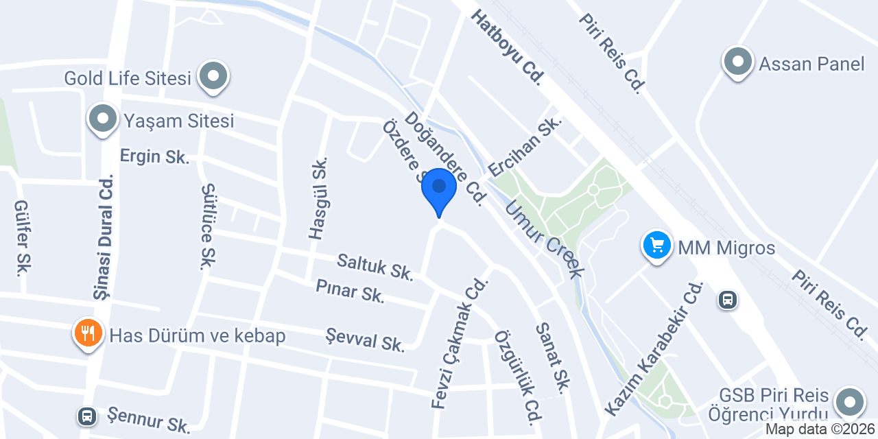 Evliya Çelebi Ortaokulu konumu