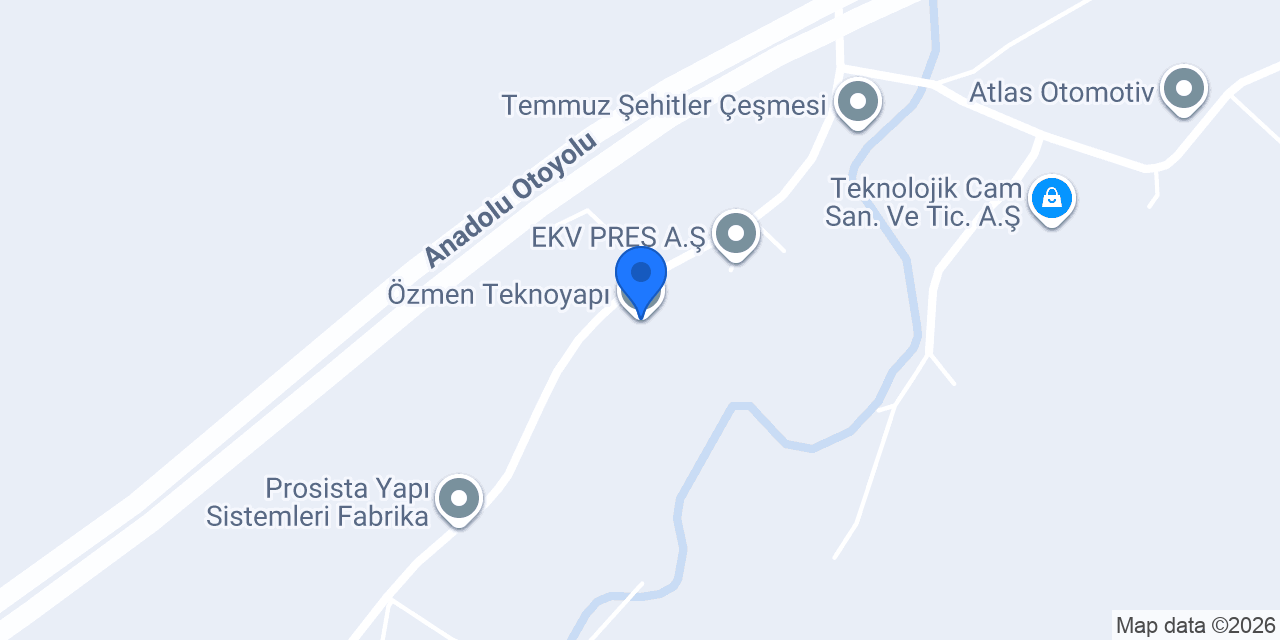 Özmen Teknoyapı konumu