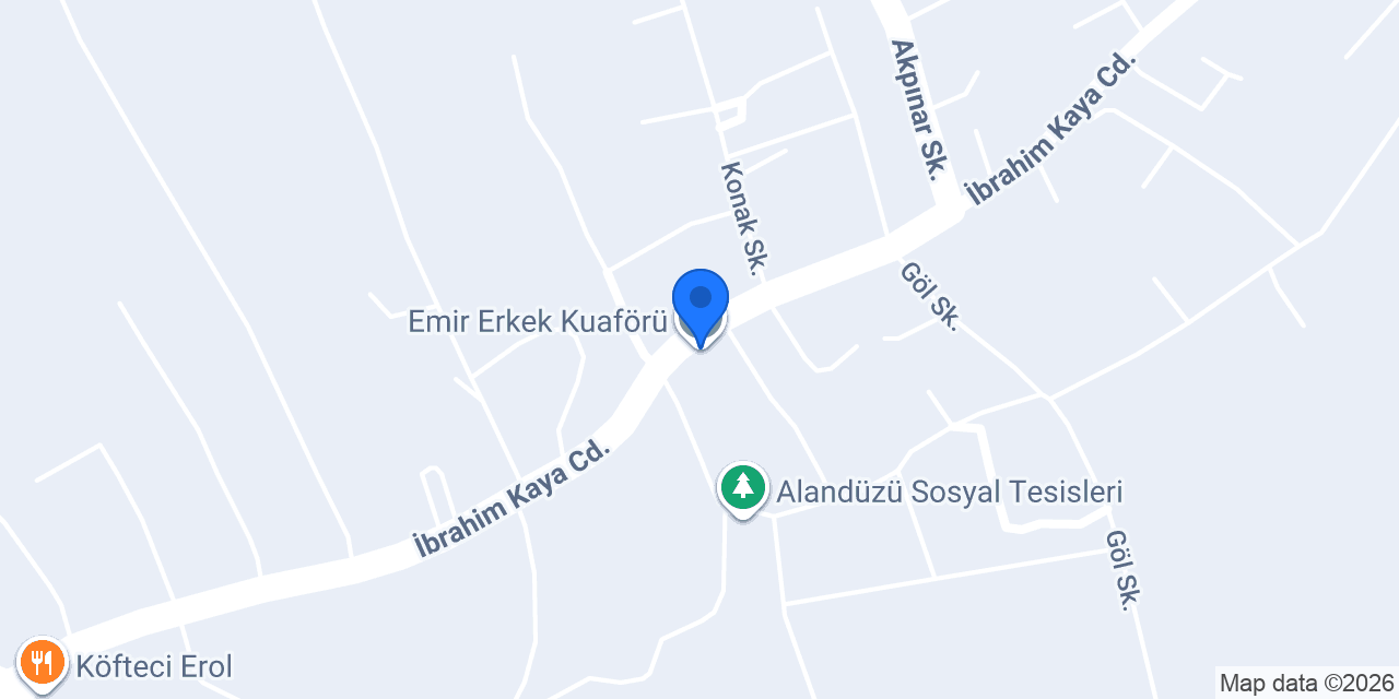 Emir Erkek Kuaförü konumu