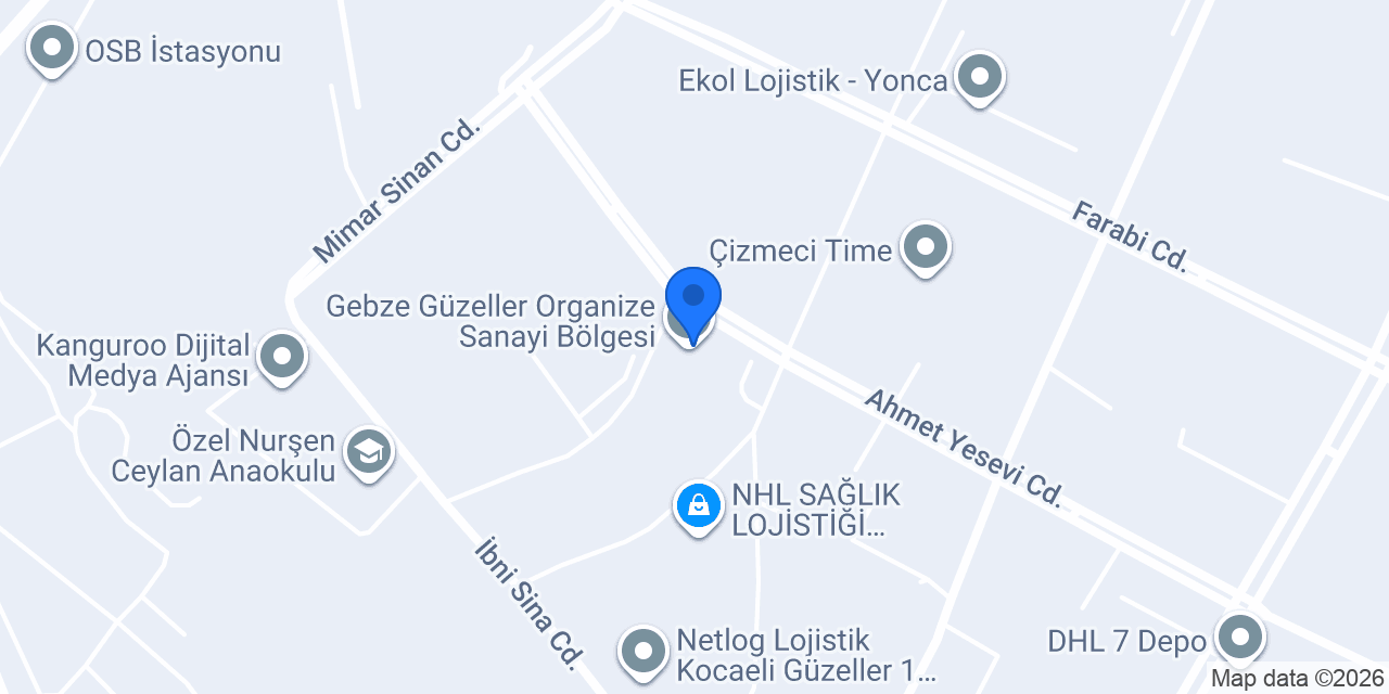 Türk Eximbank Gebze Şubesi konumu