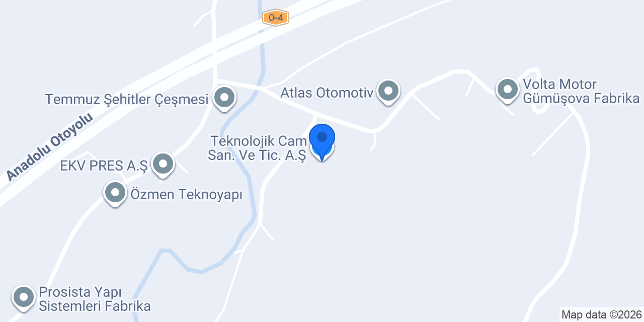 Teknolojik Cam San. Ve Tic. A.Ş. konumu