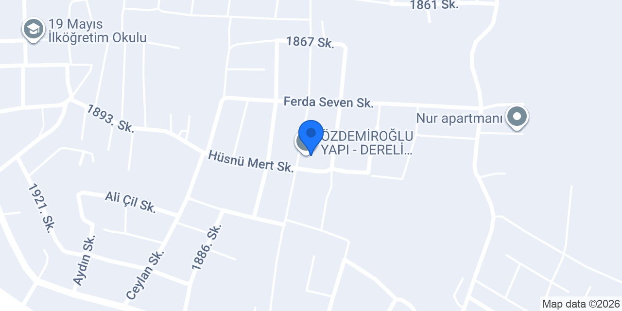ÖZDEMİROĞLU YAPI - DERELİ TÜTÜNCÜ PROJE konumu