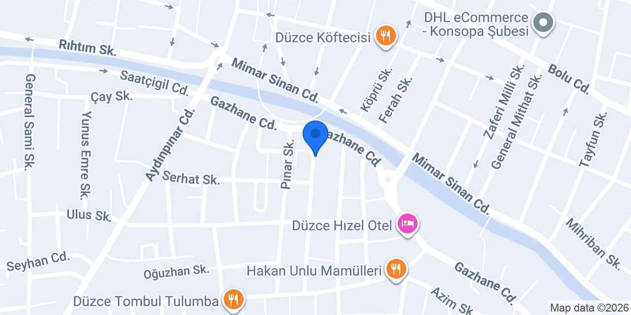 Düzce Sönmez Teknik servis konumu