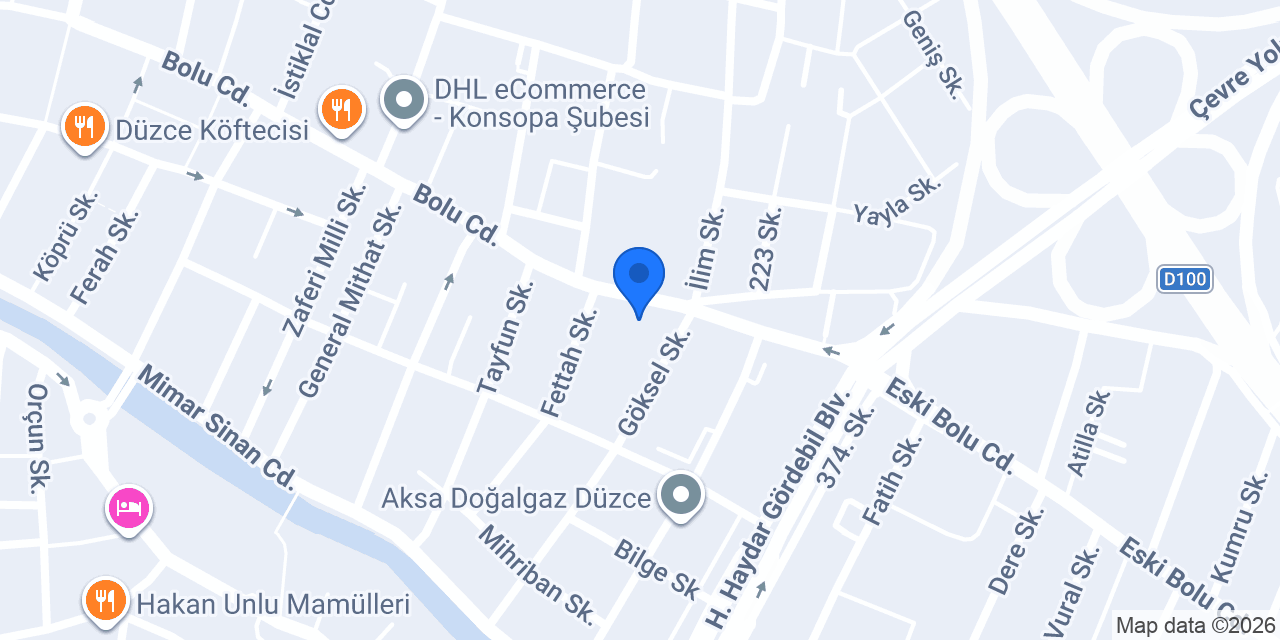 Akdeniz 33 Tantuni Düzce konumu