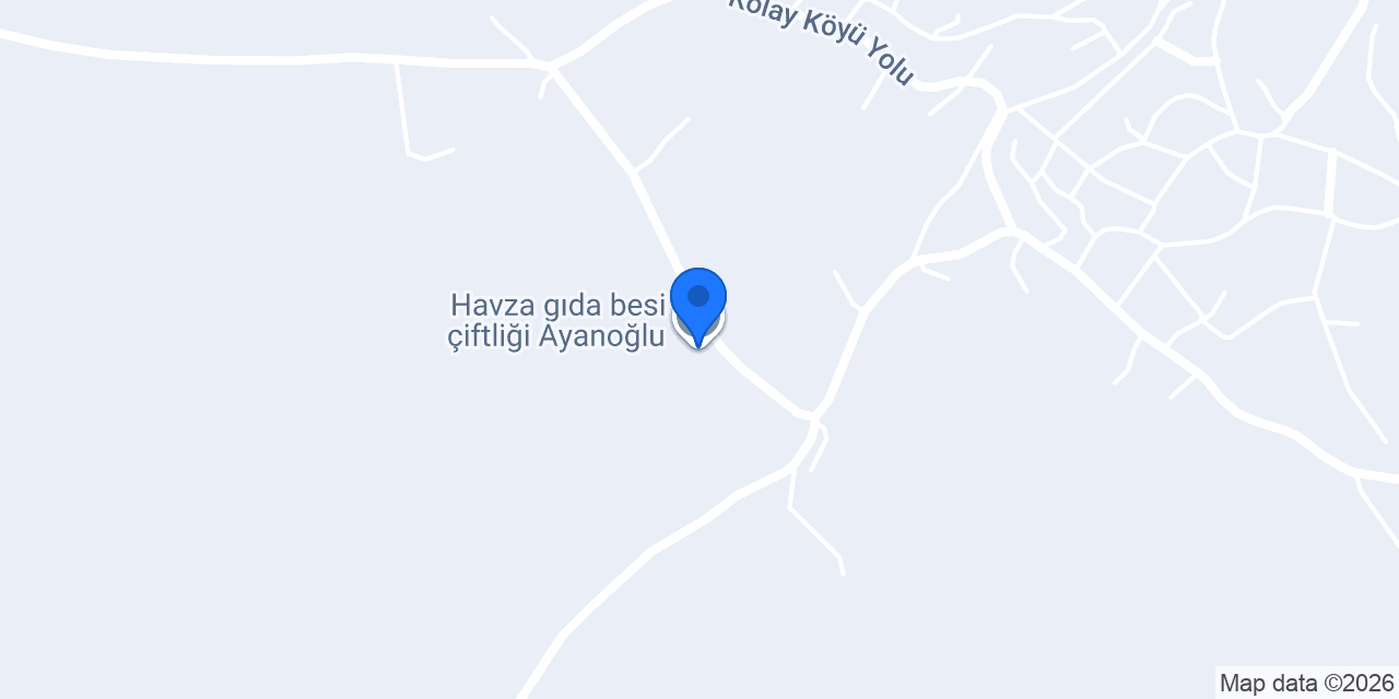 Havza gıda besi çiftliği Ayanoğlu konumu