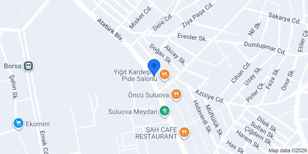 Ustam Pide Salonu konumu