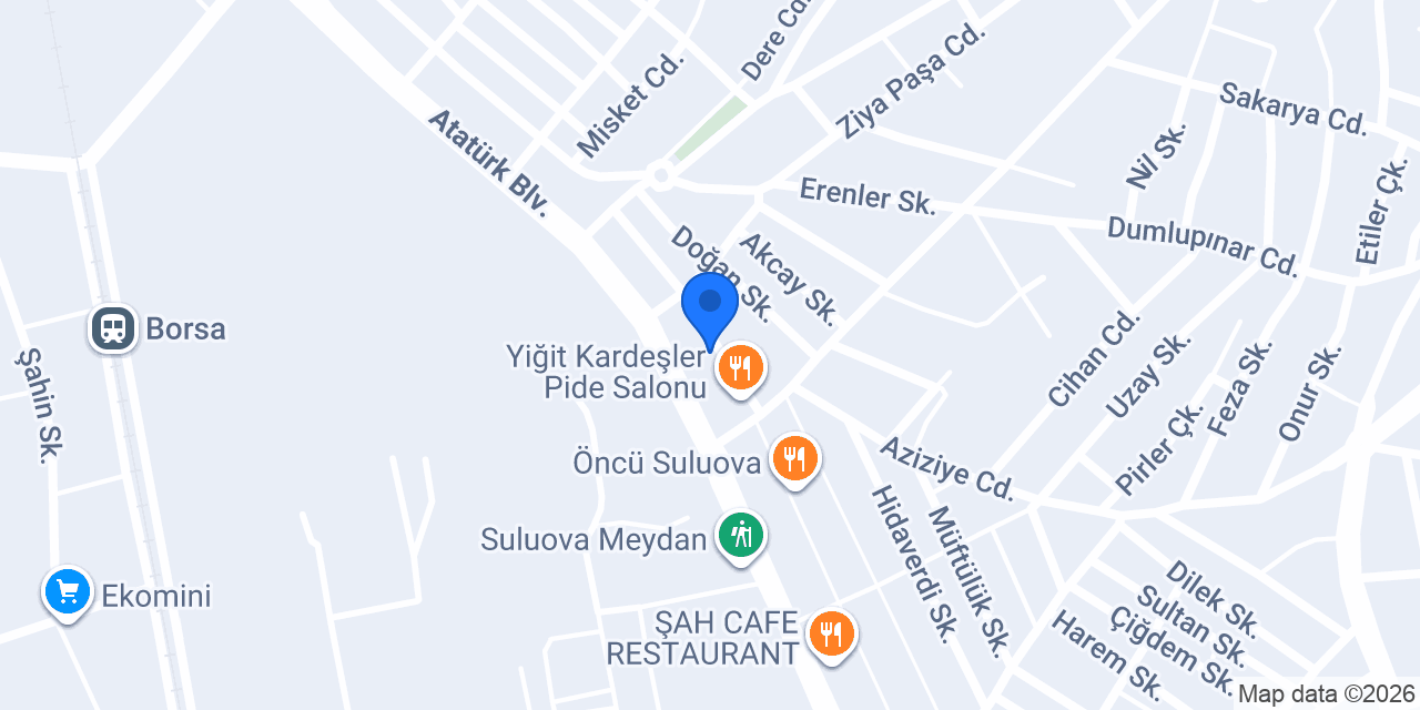 Şimşek Akvaryum konumu
