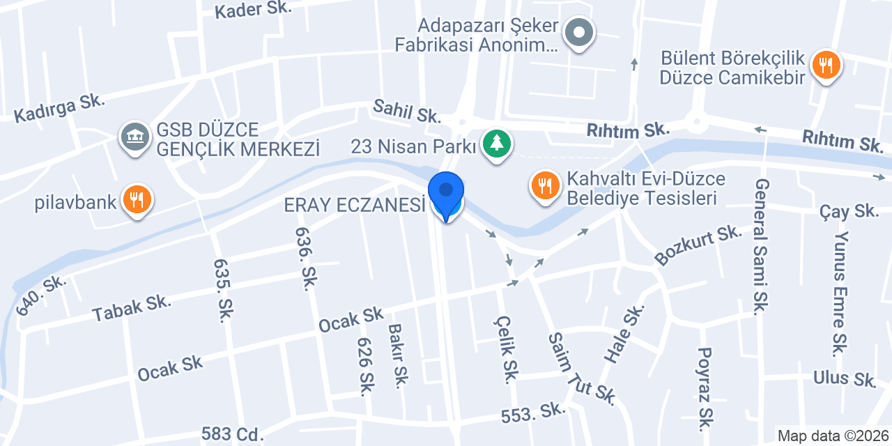 ERAY ECZANESİ konumu