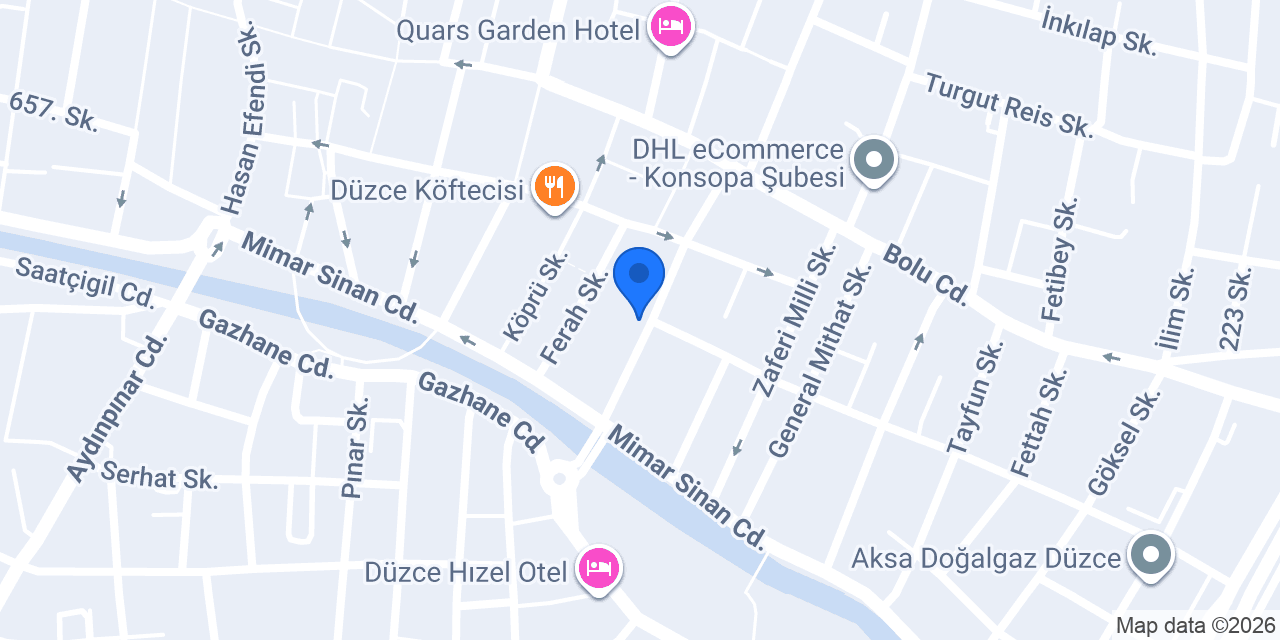 Çillioğlu Yangın Söndürme konumu