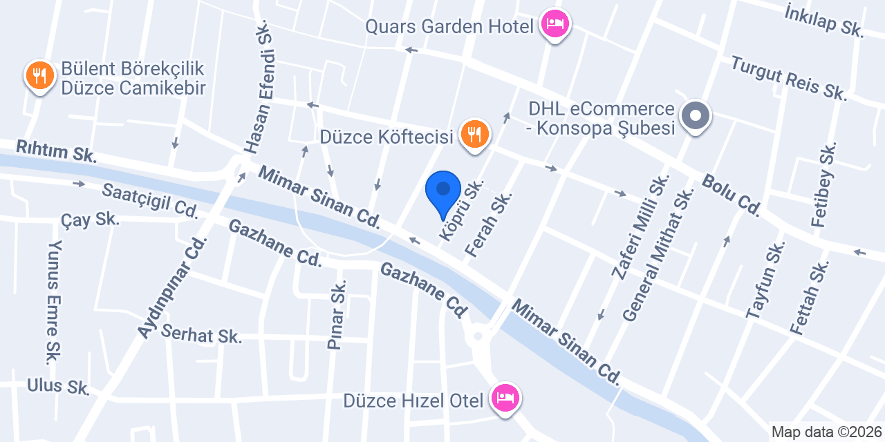 Özgür Spot & Ofis Mobilya konumu