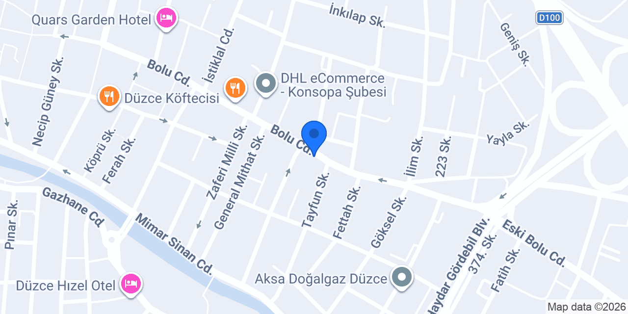 Adaş Mobilya (Düzce) konumu