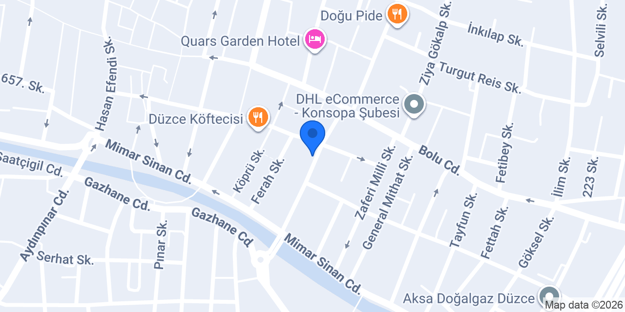 Düzce Tutkun Mutfak Mobilya konumu