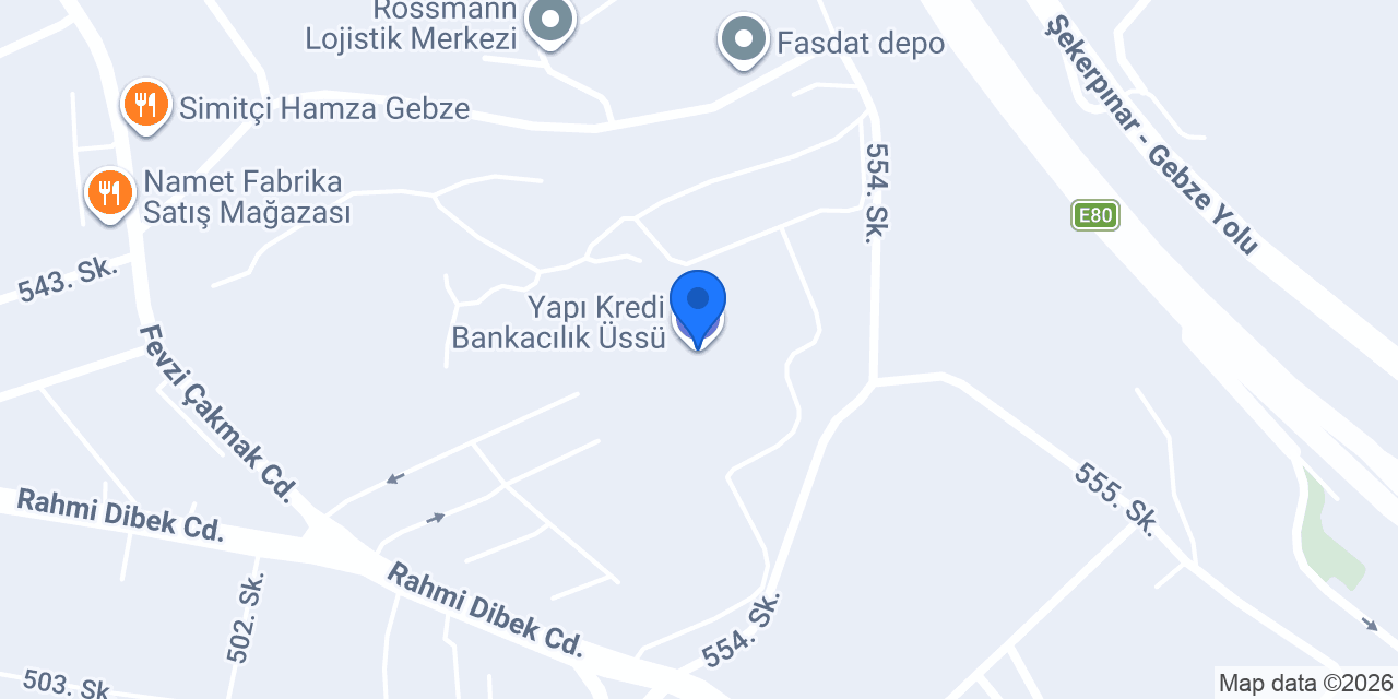 Yapı Kredi Bankacılık Üssü konumu