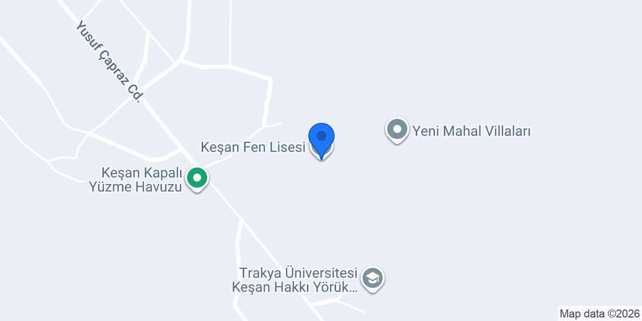 Keşan Fen Lisesi konumu