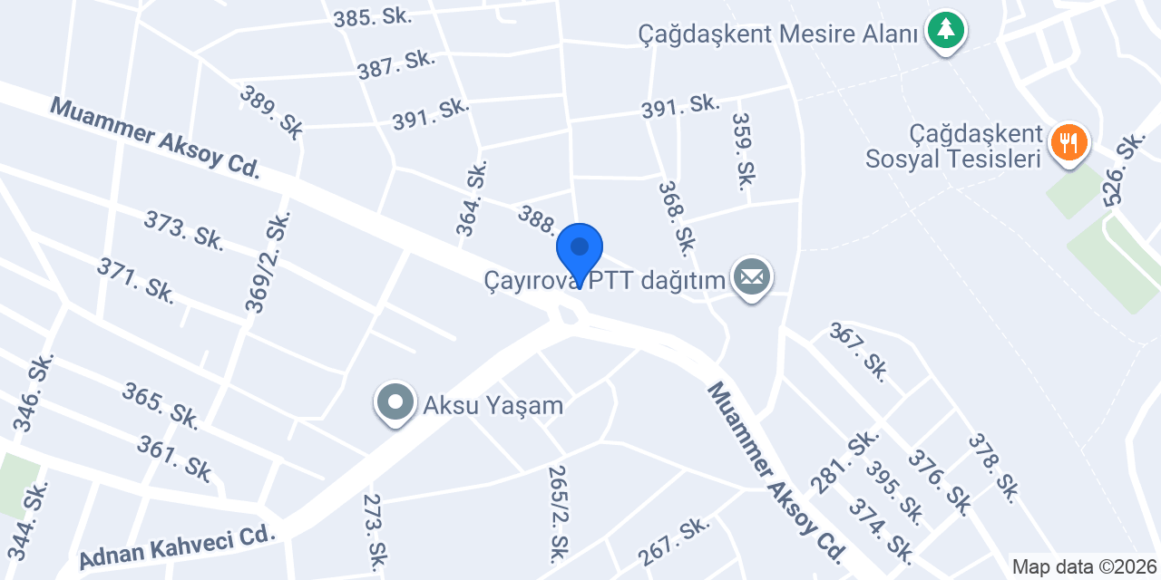 Develioğlu Baklava konumu