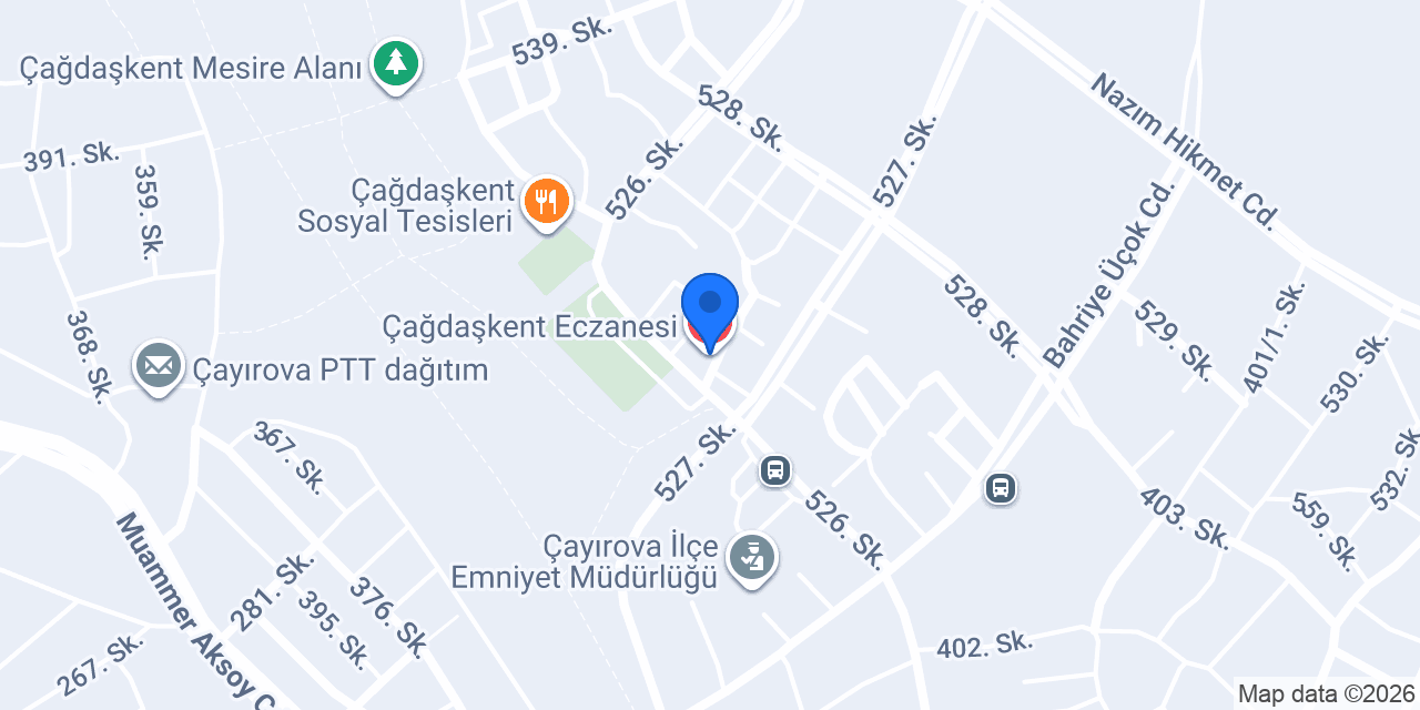 Çağdaşkent Eczanesi konumu