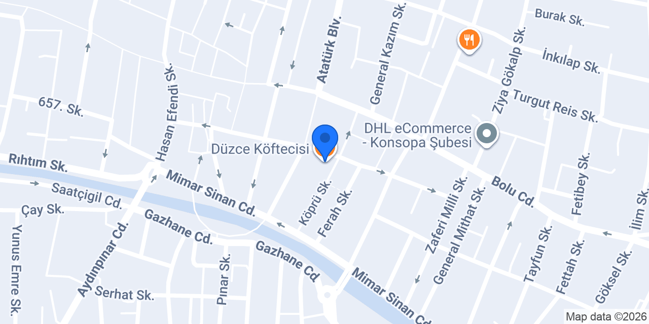 Düzce Köftecisi konumu