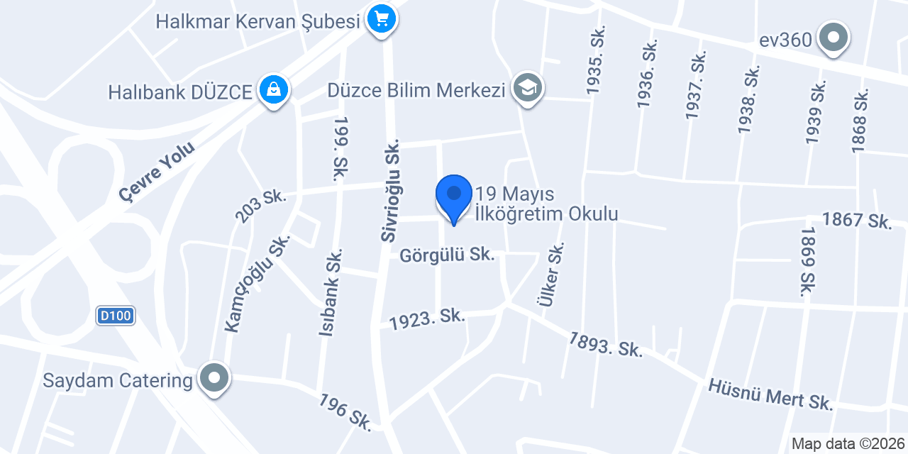19 Mayıs İlköğretim Okulu konumu