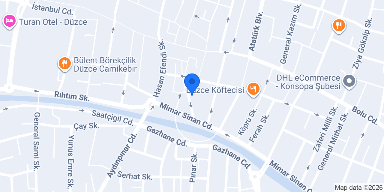 Gül Showroom konumu