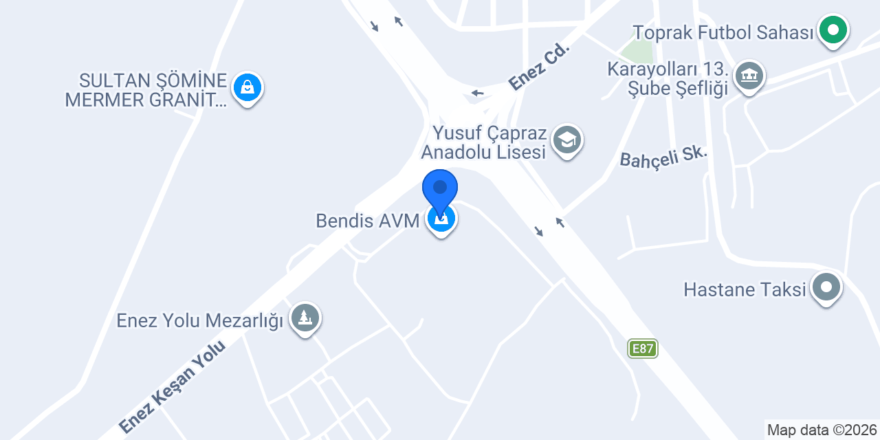 Funny Day Keşan Bendis AVM konumu