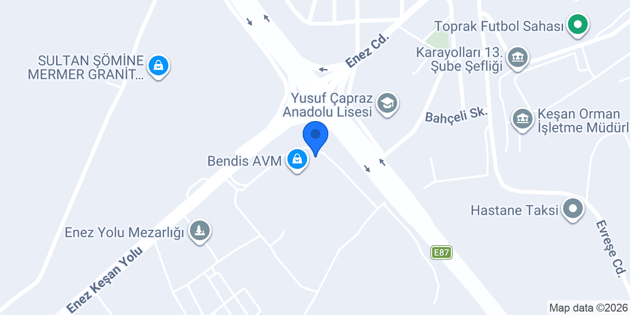 Terzi Nezir bendis avm konumu