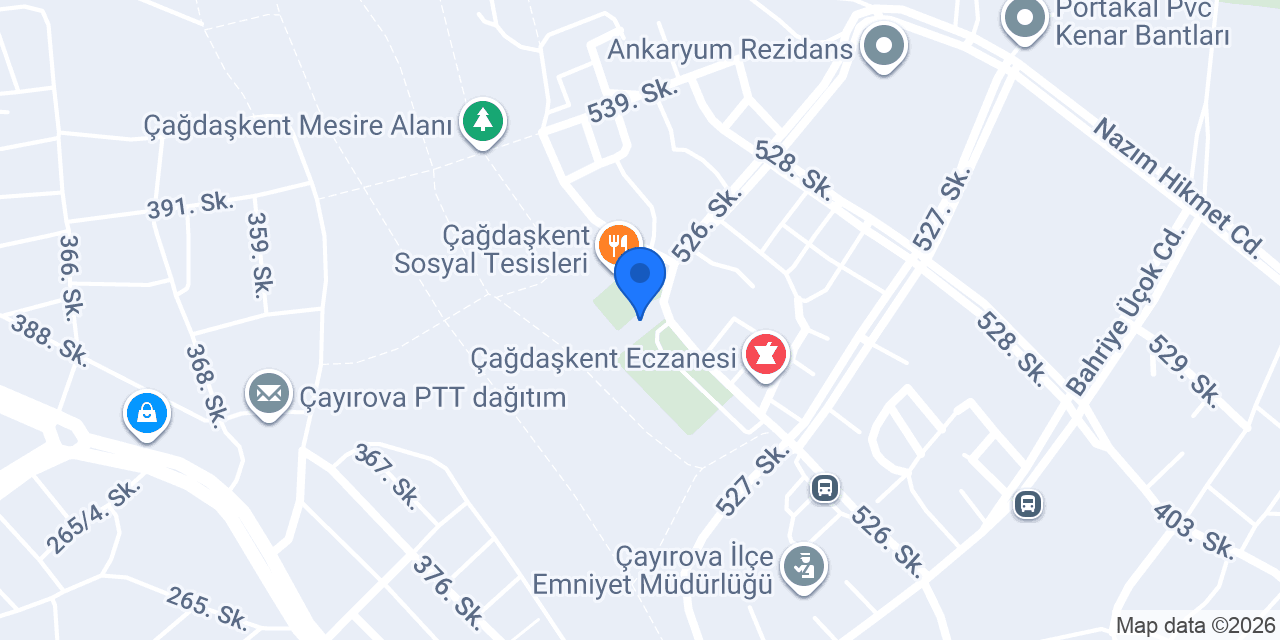 Muhsin Yazıcıoğlu Parkı konumu