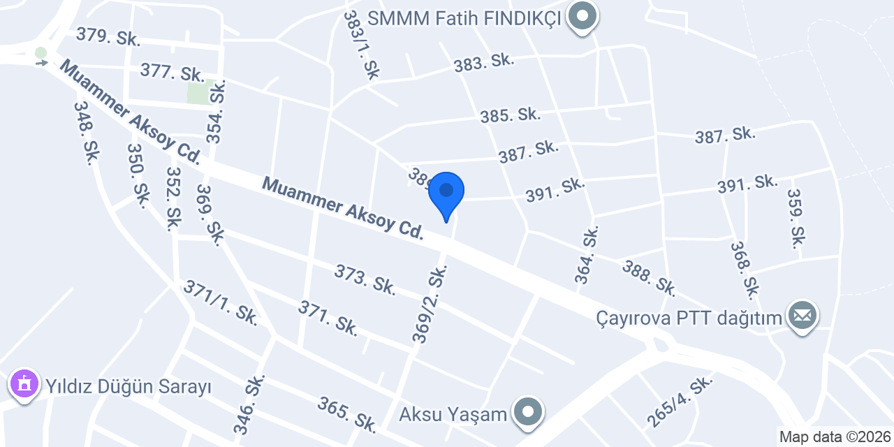 Aydemirler Gergi Tavan konumu