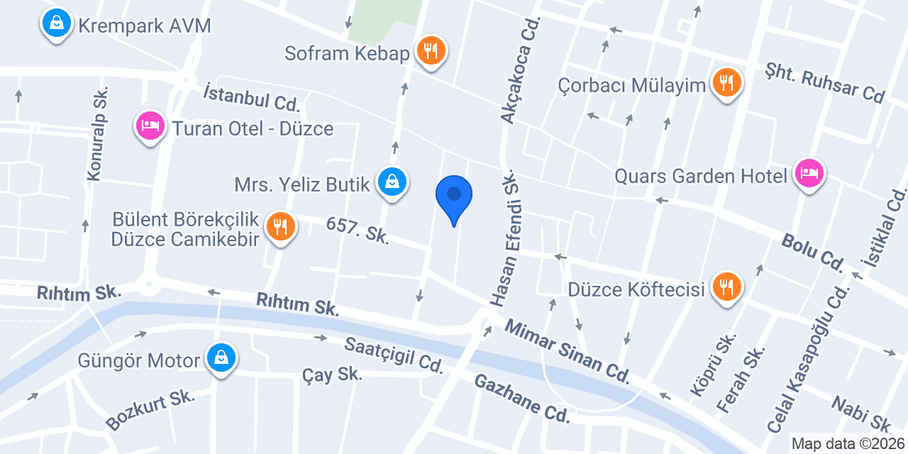 Akay Sigorta Düzce Şubesi konumu