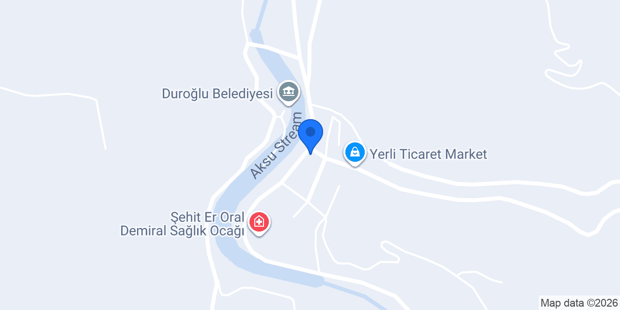 Duroğlu Dolmuş Durağı konumu